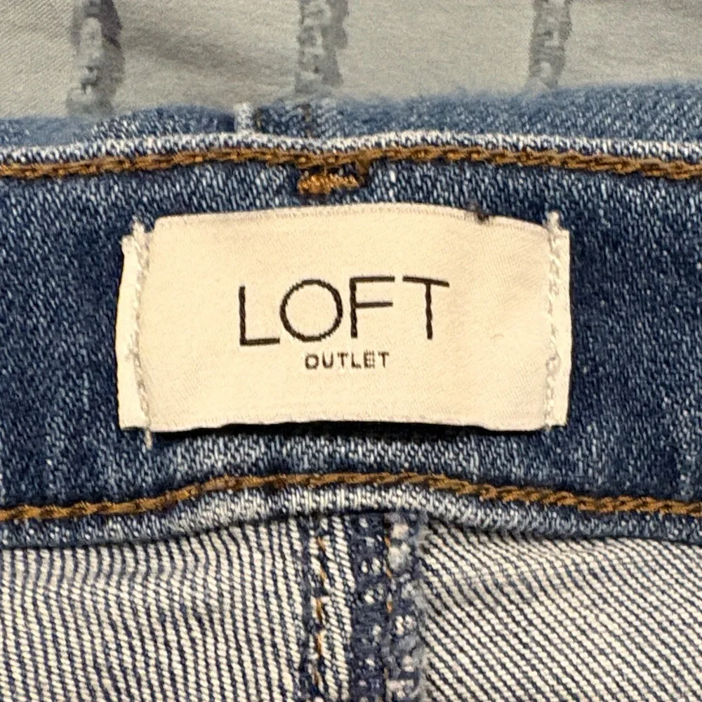 LOFT Classic Straight Leg Blue Jeans - Picture 2 of 3